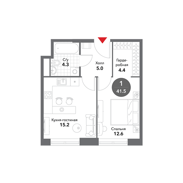 1-Комнатные квартиры